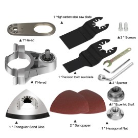Angle Grinder Refit To Polishing Cutting Tool Accessories Set Wood Cutting Polishing Open Hole Metal Rust Removal Shovel Nails Wall Grinding Utility Modification Tool Set Multipurpose Household Woodworking Modification Tool Set for 100 Type Angle Grinder