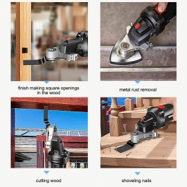 Angle Grinder Refit To Polishing Cutting Tool Accessories Set Wood Cutting Polishing Open Hole Metal Rust Removal Shovel Nails Wall Grinding Utility Modification Tool Set Multipurpose Household Woodworking Modification Tool Set for 100 Type Angle Grinder