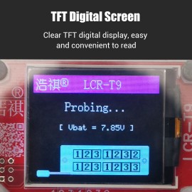 Multifunction Transistor Tester with TFT Digital Display Mini Transistor Tester Inductance Capacitance ESR Meter Diode PNP/ NPN Transistors Auto Testing