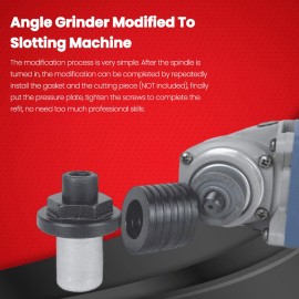 Angle Grinder Modified To Slotting Machine Accessories Set Angle Grinder Modified Spindle Set Wall Tile Corner Mud Slooving Household Utility Modification Tool Set with 7 Spacers Suitable For 100 Type Angle Grinder