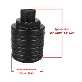 Angle Grinder Modified To Slotting Machine Accessories Set Angle Grinder Modified Spindle Set Wall Tile Corner Mud Slooving Household Utility Modification Tool Set with 7 Spacers Suitable For 100 Type Angle Grinder