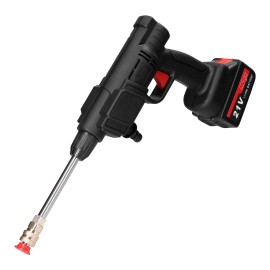 Household Cordless High Pressure Car Wash Tool Portable Vehicle Cleaning Machine Automobile Washer with Foam Bottle