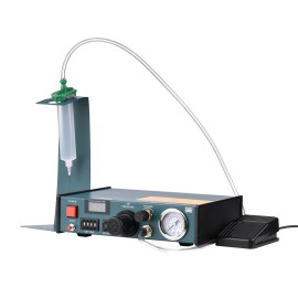 983A 220V Automatic Glue Dispenser Machine Professional Precise Dispensing Controller Glue Machine Digital Control Drip Glue Dropper Machine Precision Small Liquid Adhesive Gluing Appliance Automatic & Semi-automatic Operation