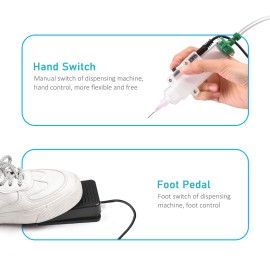 983A 220V Automatic Glue Dispenser Machine Professional Precise Dispensing Controller Glue Machine Digital Control Drip Glue Dropper Machine Precision Small Liquid Adhesive Gluing Appliance Automatic & Semi-automatic Operation