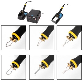 Multifunctional Digital Electric Gourd Wooden Pyrography Machine Pointer Instrument with 23pcs Heating Pen Heads