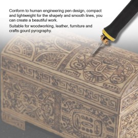 Multifunctional Digital Electric Gourd Wooden Pyrography Machine Pointer Instrument with 23pcs Heating Pen Heads