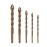 5Pcs Drill Bit Set Cemented Carbide Hex Shank for Glass Soft Ceramic Tile Mirror Plastic Brick Wood