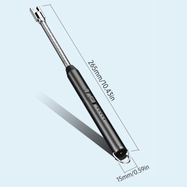 Intelligent Pulse Igniter USB Charging BBQ Lighter Electric Arc BBQ Igniter Pulsed Arc Ignition Fire Starter Windproof Flameless USB Rechargeable Lighter 360 Degree Bendable Soft Tube