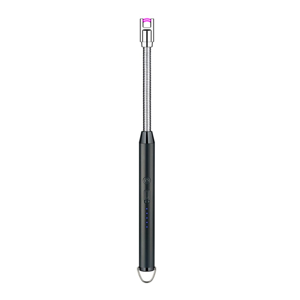 Intelligent Pulse Igniter USB Charging BBQ Lighter Electric Arc BBQ Igniter Pulsed Arc Ignition Fire Starter Windproof Flameless USB Rechargeable Lighter 360 Degree Bendable Soft Tube