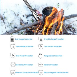 Intelligent Pulse Igniter USB Charging BBQ Lighter Electric Arc BBQ Igniter Pulsed Arc Ignition Fire Starter Windproof Flameless USB Rechargeable Lighter 360 Degree Bendable Soft Tube