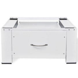 Washing Machine Pedestal with Drawer White