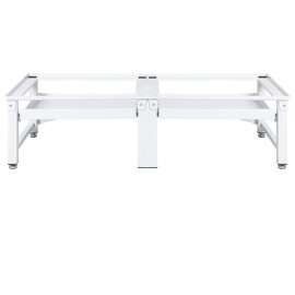 Washing and Drying Machine Pedestal with Pull-out Shelves White