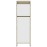 Bathroom Cabinet White and Sonoma Oak 30x30x95 cm Chipboard