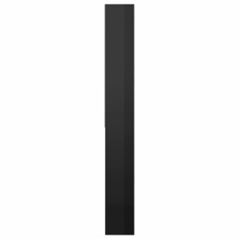 Washing Machine Cabinet High Gloss Black 64x24x190 cm