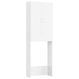 Washing Machine Cabinet White 64x25.5x190 cm