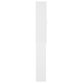 Washing Machine Cabinet White 64x25.5x190 cm