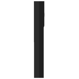 Washing Machine Cabinet High Gloss Black 64x25.5x190 cm