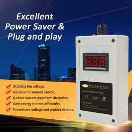 Household Energy Saving Appliances White Intelligent Power Saver Box Smart LED Electricity Saving Device