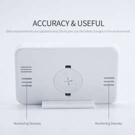 Digital Hygrometer Electronic Temperature Humidity Meters Gauge LCD Display Backlight Indoor Thermometer Hygrometer with Bracket Sticker for Greenhouse Garden Cellar