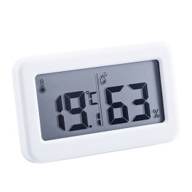 Digital Hygrometer Electronic Temperature Humidity Meters Gauge LCD Display Backlight Indoor Thermometer Hygrometer with Bracket Sticker for Greenhouse Garden Cellar
