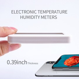 Digital Hygrometer Electronic Temperature Humidity Meters Gauge LCD Display Backlight Indoor Thermometer Hygrometer with Bracket Sticker for Greenhouse Garden Cellar