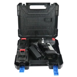 Cordless Impact Wrench Rechargeable Power Screwdriver Brushless Motor 520Nm Torque 22mm Electric Wrench with LED Light Variable Speed Home DIY Electric Power Tools