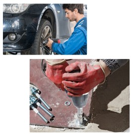 Cordless Impact Wrench Rechargeable Power Screwdriver Brushless Motor 520Nm Torque 22mm Electric Wrench with LED Light Variable Speed Home DIY Electric Power Tools