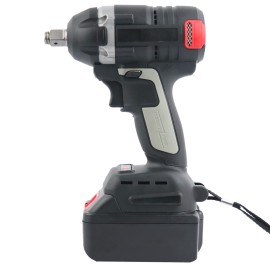 Cordless Impact Wrench Rechargeable Power Screwdriver Brushless Motor 520Nm Torque 22mm Electric Wrench with LED Light Variable Speed Home DIY Electric Power Tools