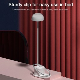 LED Desk Lamp USB Rechargeable Table Lamp with Clip Night Light Flexible Gooseneck Dimming Led Light 3 Modes for Reading Bedroom