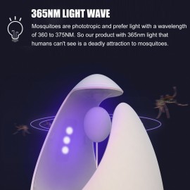 Indoor Fly Trap Mosquito Catcher & Killer with Strong Suction Fan Mosquito Killer Trap Electric Indoor Mosquito Trap for Fly Mosquito Gnat Insect Moth Bug