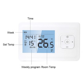 Smart Thermostat WIFI Smart Heating Radiator Thermostat APP Control Indoor Constant Temperature Controller Digital Programmable Thermostat Anti Freezing Backlit LCD Display