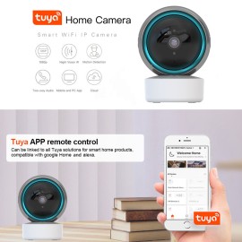 WiFi Baby Pet Monitor Wireless 1080P Home Security IP Camera Motion Tracking IR Night Version Two-Way Audio Motion Detection, EU Plug