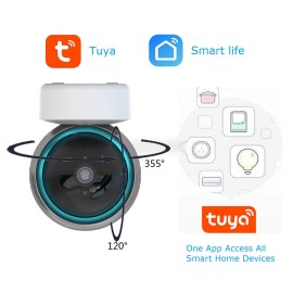 WiFi Baby Pet Monitor Wireless 1080P Home Security IP Camera Motion Tracking IR Night Version Two-Way Audio Motion Detection, EU Plug