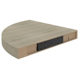 Floating Corner Shelves 2 pcs Oak 35x35x3.8 cm MDF