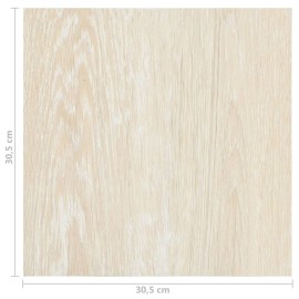 Self-adhesive Flooring Planks 55 pcs PVC 5.11 m² Beige