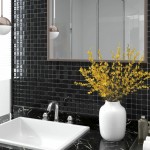  Mosaic Tiles 11 pcs Shiny Black 30x30 cm Glass
