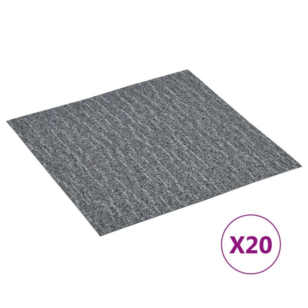  Self-adhesive Flooring Planks 20 pcs PVC 1.86 m² Grey