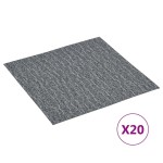  Self-adhesive Flooring Planks 20 pcs PVC 1.86 m² Grey