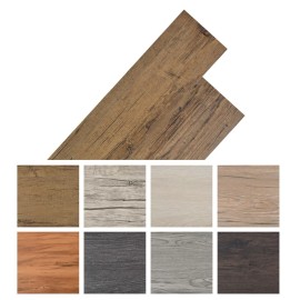 Self-adhesive PVC Flooring Planks 5.21 m? 2 mm Walnut Brown