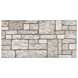 3D Wall Panels with Grey Brick Design 10 pcs EPS