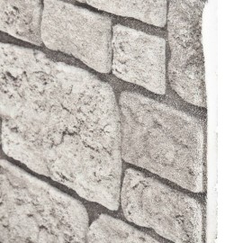 3D Wall Panels with Grey Brick Design 10 pcs EPS