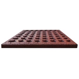   Fall Protection Tiles 6 pcs Rubber 50x50x3 cm Red