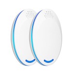 2Pcs Ultrasonic Pest Repeller Plug Electric Pest Control - Professional Safe Home Mosquitos Repellent - For Fleas, Bed Bugs, Cockroach, Rats, Rodents, Roaches, Mice, Insect, Ants, Spiders EU