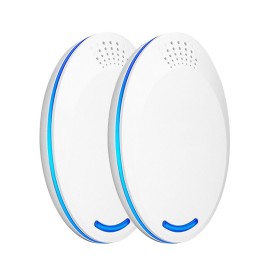 2Pcs Ultrasonic Pest Repeller Plug Electric Pest Control - Professional Safe Home Mosquitos Repellent - For Fleas, Bed Bugs, Cockroach, Rats, Rodents, Roaches, Mice, Insect, Ants, Spiders EU