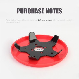 Trimmer Head Brush Cutter Blade Outdoor Lawn Mower Head Steel Razor Trimmer Head with Blade Sharpener Accessories Grass Eater Tool Extra Heavy Duty Replacement