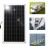 12V 20W Solar Panel Monocrystalline Silicon Solar Cell with Dual USB Car Charger Lighter Alligator Clip DIY Waterproof Camping Portable Power Solar Panel Compatible for iPhone Car Boat Marine