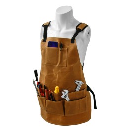 Garden Tool Apron Adjustable Waist Apron with Pockets Gardening Kit Artist Painting Waterproof Canvas Work Apron Gardening Tool Kit Holder for Women Men Art Gardening Lawn Yard Home Organizer