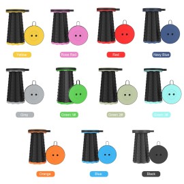 Seagull Ultralight Outdoor Folding Telescopic Stool Portable Fishing Stool Lined Up Car Stool Spot Adjustable SH Navy Blue Cover Black Ring