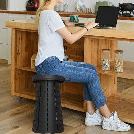 Seagull Ultralight Outdoor Folding Telescopic Stool Portable Fishing Stool Lined Up Car Stool Spot Adjustable SH Navy Blue Cover Black Ring