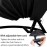 210D Hanging Egg Chair Cover Durable Lightweight Waterproof Egg Swing Chair Cover with Zipper Fits Most Outdoor Single Swing Egg Chair Dust Protector (75'' x 45'', Black)